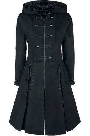 Poizen Industries Gothic Trenchcoat - Haunt Coat - M tot L - voor Vrouwen