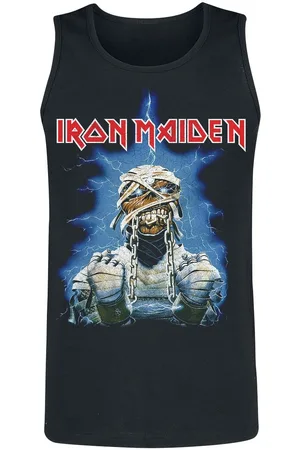 Iron Maiden Tanktop - Powerslave World Slavery Tour 1984-1985 - S tot XXL - voor Mannen