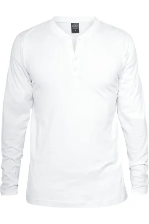 Urban classics Shirt met lange mouwen - Basic Henley - S tot XXL - voor Mannen