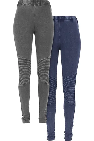 Urban classics Leggings - Pre-Pack Ladies Denim Jersey Leggings 2-Pack - XS tot 4XL - voor Vrouwen