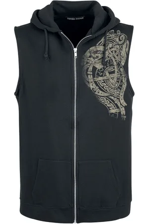 Outer Vision Vest - Ursus Tattoo Sweat Sleeveless Hoodie - S tot XXL - voor Mannen