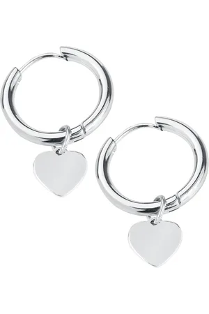 etNox Oorbel - Creole Heart oorringen - voor Vrouwen