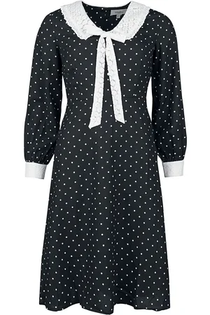 Timeless London Rockabilly Medium-lengte jurk - Bow Front Dress - XS tot S - voor Vrouwen
