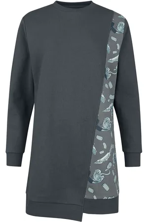 EMP Korte jurk - Sweatshirt Dress with asymmetrical Cut - S tot XXL - voor Vrouwen