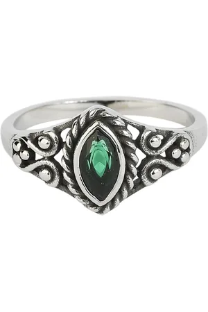 etNox Ring - Green Navette - voor Vrouwen