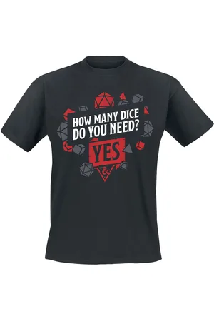 Dungeons and Dragons Gaming T-shirt - Dice - S tot XXL - voor Mannen