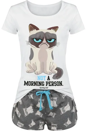 Grumpy Cat Pyjama - Not A Morning Person! - S tot 3XL - voor Vrouwen