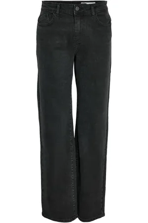 Noisy May Jeans - NMYolanda NW wide jeans black NOOS - W25L30 tot W31L34 - voor Vrouwen
