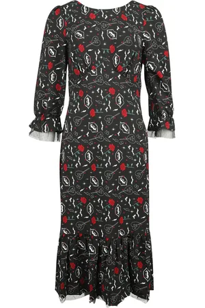 Hell Bunny Rockabilly Lange jurk - Lilith Maxi Dress - XS tot 4XL - voor Vrouwen