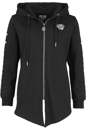 Gothicana Gothic Vest met capuchon - Gothicana X Anne Stokes hoodie jack - S tot M - voor Vrouwen
