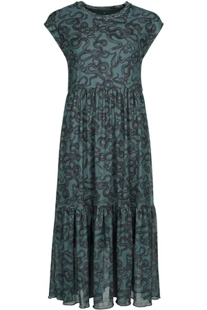 EMP Lange jurk - Jurk met all-over slangenprint - S tot XL - voor Vrouwen