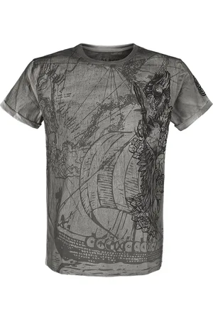 EMP T-shirt - T-Shirt mit detailreichem Frontprint - S tot 5XL - voor Mannen