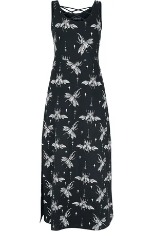 Gothicana Gothic Lange jurk - Maxikleid mit Alloverprint - S tot XXL - voor Vrouwen