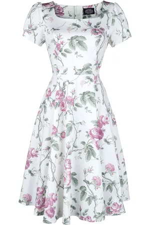 H&R London Rockabilly Medium-lengte jurk - Lenja Swing Dress - XS tot 3XL - voor Vrouwen