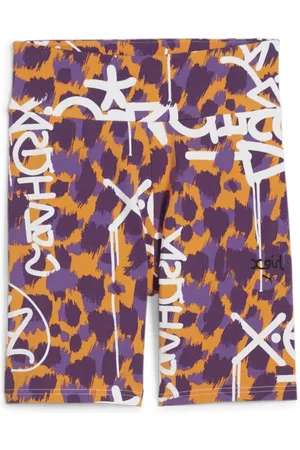 PUMA Leggings - X X-GIRL AOP Short Tights 7 - L - voor Vrouwen