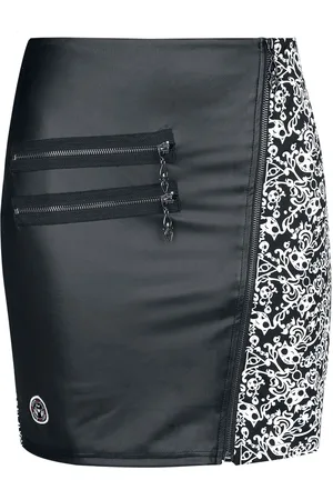 Gothicana Gothic Korte rok - Gothicana X Emily The Strange Skirt - S tot XXL - voor Vrouwen