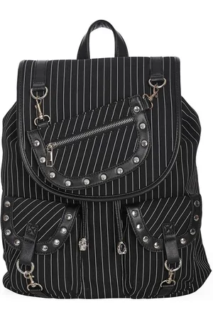 Banned Retro Gothic Rugtas - Black Core Pinstripe - voor Vrouwen