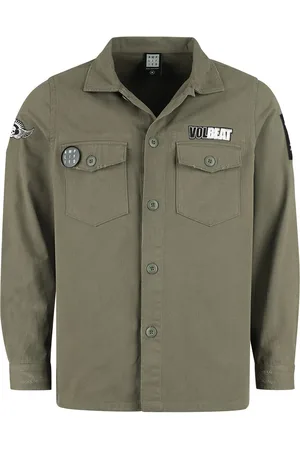 Volbeat Longsleeve - Amplified Collection - Military Shirt - Shacket - S tot XXL - voor Mannen