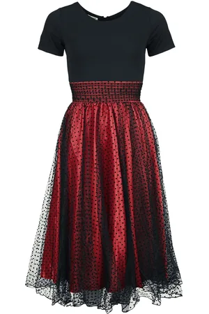 Belsira Rockabilly Medium-lengte jurk - Retrokleid mit Punkten - S tot XL - voor Vrouwen