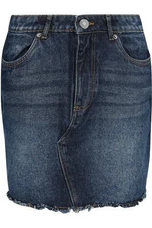 Urban classics Korte rok - Ladies Heavy Mini Denim Skirt - 28 tot 29 - voor Vrouwen
