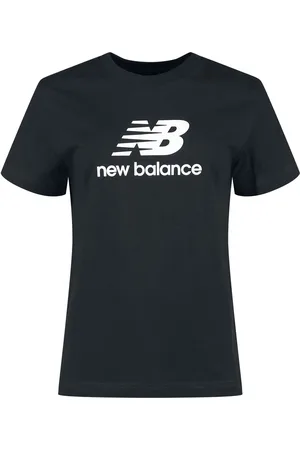New Balance T-shirt - Sport Essentials Jersey Stacked Logo T-Shirt - S - voor Vrouwen