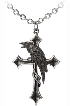 Alchemy Gothic Halsketting - Crux Corvis Pendant