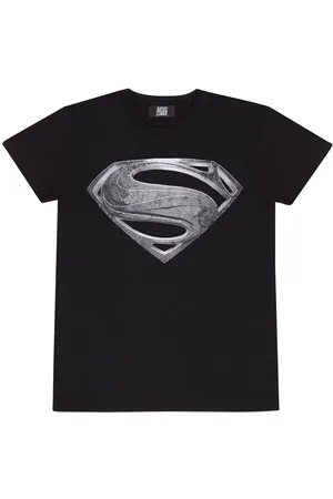 Superman T-shirt - Justice League - Black Logo - S tot XXL - voor Mannen