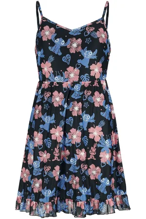 Disney Disney Korte jurk - Red And Blue Floral - M tot XXL - voor Vrouwen