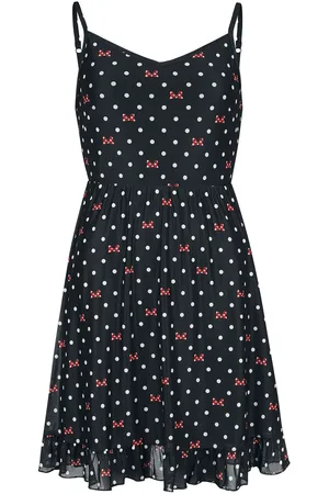 Mickey & Minnie Mouse Disney Korte jurk - Dots And Bows - S tot XXL - voor Vrouwen
