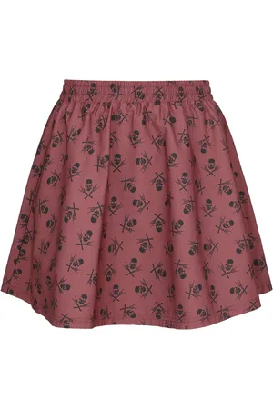 EMP Korte rok - A-Line Skirt with Skull Print - S tot XXL - voor Vrouwen