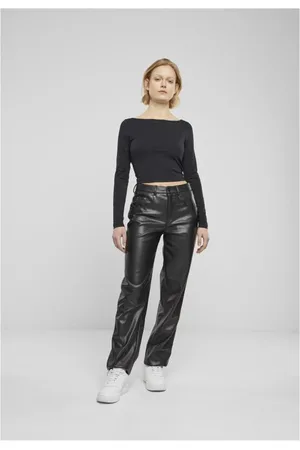 Urban classics Stoffen broeken - Ladies Wide Leg Trousers - W27L32 tot W32L32 - voor Vrouwen