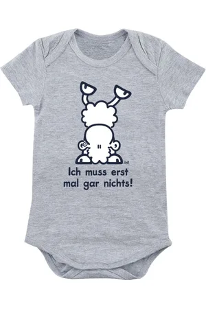 Sheepworld Eenhoorn Body voor babys - Ich muss erst mal gar nichts! - voor Jongens & meisjes