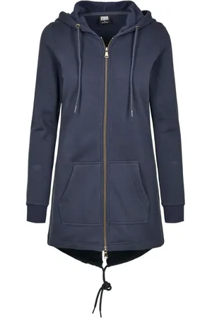 Urban classics Vest met capuchon - Ladies Sweat Parka - S tot M - voor Vrouwen