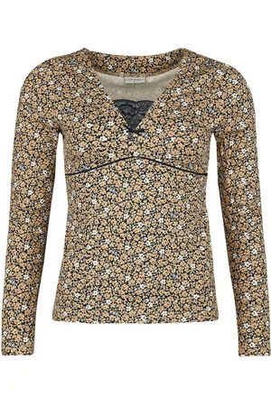 VIVE MARIA Rockabilly Shirt met lange mouwen - Golden Flower Shirt - XS tot XXL - voor Vrouwen