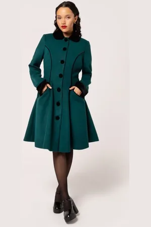 Hell Bunny Gothic Lange jassen - Harper Coat - XS tot L - voor Vrouwen