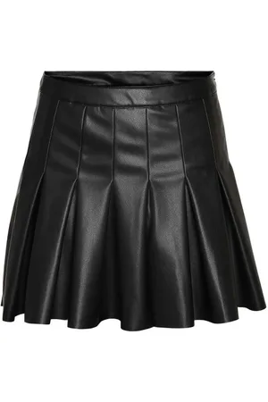 Noisy May Korte rok - NMPAULO HW PLEATED PU MINI SKIRT NOOS - XS tot XL - voor Vrouwen