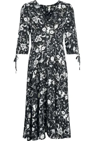 Hell Bunny Gothic Lange jurk - Star Sign Maxi Dress - XS tot 3XL - voor Vrouwen