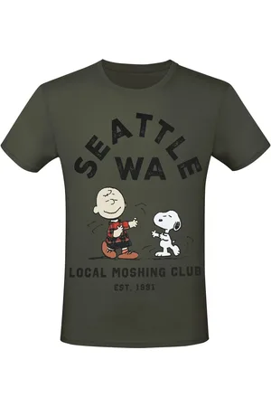 Peanuts T-shirt - SEATTLE WA - Local Moshing Club - S tot 3XL - voor Mannen