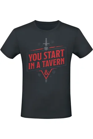 Dungeons and Dragons Gaming T-shirt - You Start In A Tavern - S tot XXL - voor Mannen