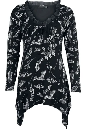 Jawbreaker Gothic Shirt met lange mouwen - Herbat Bat Blouse - XS tot XL - voor Vrouwen