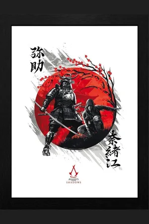 Assassin´s Creed Gaming Ingelijste Afbeelding - Shadows - Yasuke & Naoe