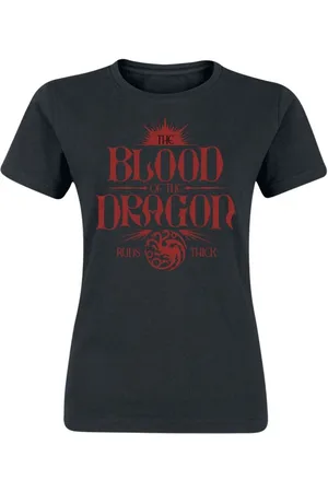 Game of Thrones T-shirt - House of the Dragon - Blood Of The Dragon Runs Thick - S tot XXL - voor Vrouwen