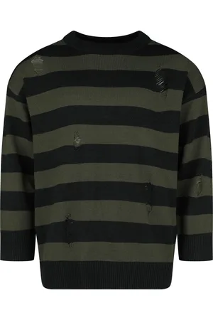 Banned Retro Gothic Gebreide trui - Gestreepte gebreide trui - S tot XXL - voor Mannen