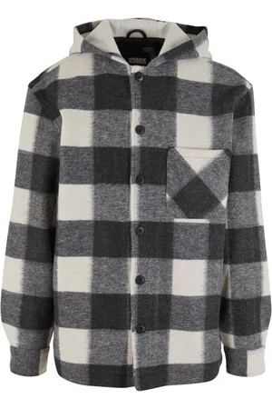 Urban classics Tussenseizoensjas - Big Check Jacket With Hood - S tot XL - voor Mannen