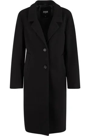 Urban classics Lange jassen - Ladies Basic Coat - XS tot XL - voor Vrouwen