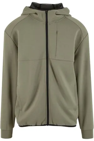 Urban classics Fleece - Scuba hoodie met ritszak - S tot XXL - voor Mannen
