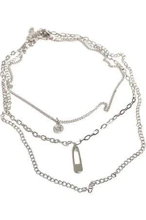 Urban classics Halsketting - Safety Pin Layering Necklace - voor Vrouwen