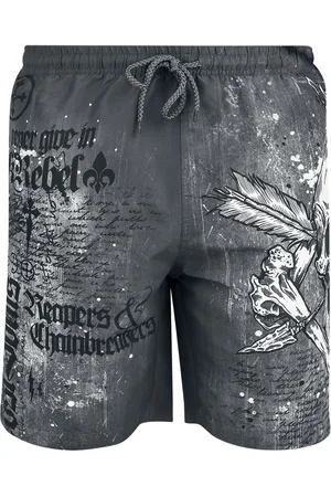 Rock Rebel Rock Zwembroek - Swim Shorts with Skull Print - M tot XXL - voor Mannen
