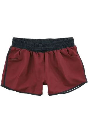 Pussy Deluxe Rockabilly Zwembroek - Red Lovers Boardshorts - XS tot S - voor Vrouwen