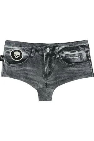 Rock Rebel Rock Bikini Slip - Bikinibroekje in denim optiek - S tot XXL - voor Vrouwen
